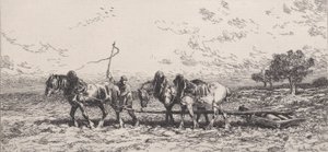 Le Rouleau door Charles Emile Jacque