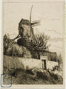 Kleine molen in Montmartre