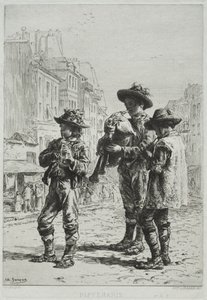 Pifferaris door Charles Emile Jacque