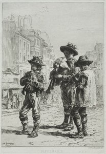 Pifferaris door Charles Emile Jacque