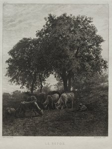 Rust door Charles Emile Jacque