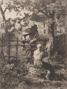 Zomer, 1864 door Charles Emile Jacque