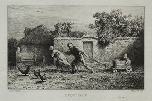 Het Uitrusting door Charles Emile Jacque