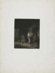 De Smederij door Charles Emile Jacque