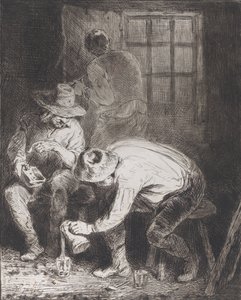 Het goede gezelschap, 1846 door Charles Emile Jacque
