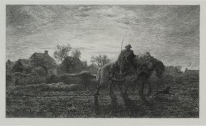De ochtend door Charles Emile Jacque