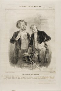 De filantropische dokter (plaat 10) door Charles Emile Jacque