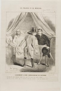 Het plezier van een doktersconsult (plaat 11) door Charles Emile Jacque