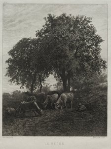 De Rust door Charles Emile Jacque