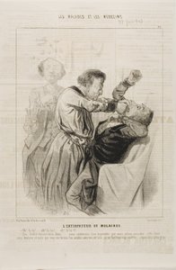 De Tandentrekker (plaat 15) door Charles Emile Jacque