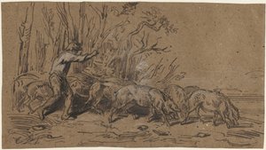 De truffelverzamelaars, ca. 1849