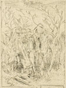 Zonder Titel (Landschap) door Charles Emile Jacque