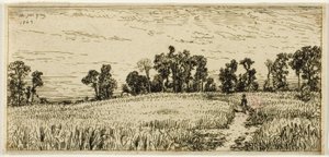 Tarweveld door Charles Emile Jacque