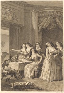 Zuster Jeanne door Charles Emmanuel Patas after Charles Monnet