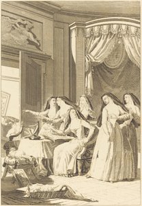 Zuster Jeanne door Charles Emmanuel Patas after Charles Monnet