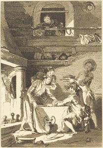 De palingpastei door Charles Emmanuel Patas after Jean Honoré Fragonard