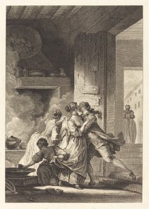Men bedenkt nooit alles door Charles Emmanuel Patas after Jean Honoré Fragonard