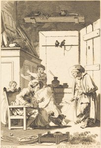 Belphegor door Charles Emmanuel Patas and Antoine Jean Duclos after Jean Honoré Fragonard