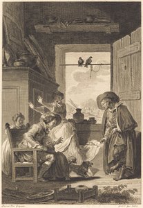 Belphegor door Charles Emmanuel Patas and Antoine Jean Duclos after Jean Honoré Fragonard