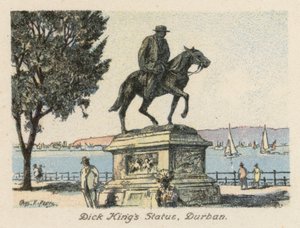 Zuid-Afrika: Standbeeld van Dick King, Durban