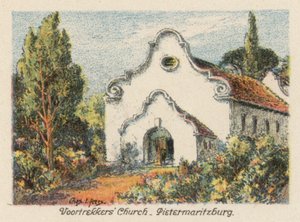 Zuid-Afrika: Voortrekkerskerk, Pietermaritzburg door Charles Ernest Peers