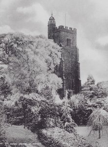Sevenoaks: Parochiekerk in de winter door Charles Essenhigh Corke