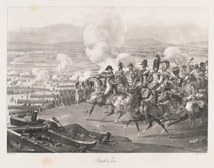 Slag bij Jena, begin 19e eeuw door Charles Etienne Pierre Motte