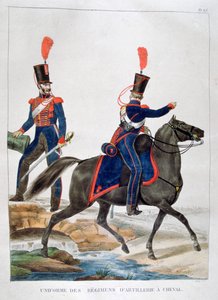 Uniform van een regiment paardartillerie, Frankrijk, 1823