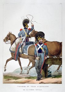 Uniform van een regiment van paardartillerie van de koninklijke garde, Frankrijk