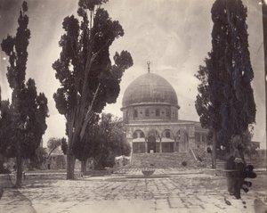 De Rotskoepel op de Haram al Sharif in Jeruzalem, vanuit het zuiden, 1870 door Charles F. Tyrwhitt Drake