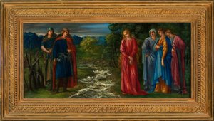 Helga en Gunnlaug door Charles Fairfax Murray