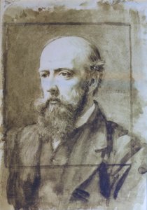 Portret van Philip Webb door Charles Fairfax Murray