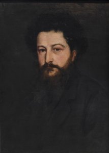 Portret van William Morris in zijn dertiger jaren door Charles Fairfax Murray