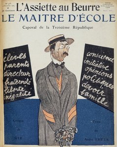De schoolmeester, korporaal van de Derde Republiek, illustratie door Charles Gir - in L