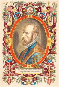 Portret van Abraham Ortelius 1527-1598 Uit: Theatrum Orbis Terrarum, 1579