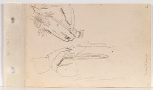 Studie van een Yankton Indiaan en een paard door Charles Ferdinand Wimar