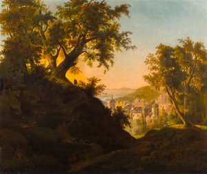 Het kasteel van Heidelberg door Charles Ferdinand Wimar