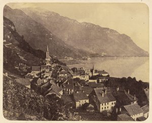 [Stad langs de kust]. door Charles Fortunat Paul Casimir Perier