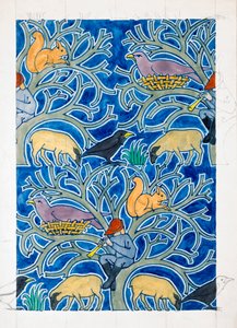 De rattenvanger van de dieren door Charles Francis Annesley Voysey