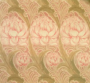 Behang ontworpen door Voysey, Victoriaans door Charles Francis Annesley Voysey