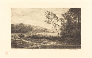 Herfst door Charles Francois Daubigny
