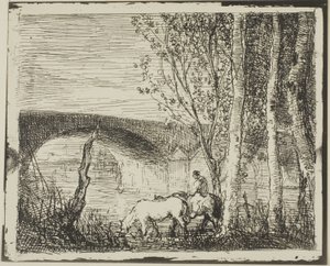 Brug door Charles Francois Daubigny