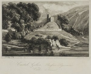 Castel Gélos (Vallei van Ossau) door Charles Francois Daubigny