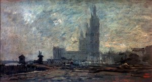 Londen door Charles Francois Daubigny