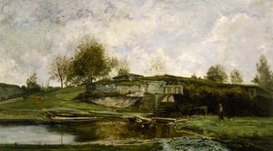 Sluis in de Optevoz Vallei