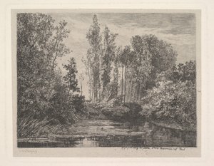 Herten aan de waterkant, 1850