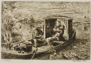 Slikken (Maaltijd op de boot)