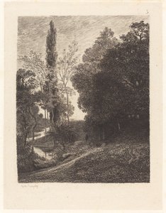 De oevers van de Cousin door Charles Francois Daubigny