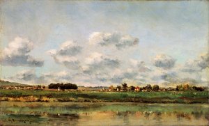 De oevers van de Oise, 1859 door Charles Francois Daubigny