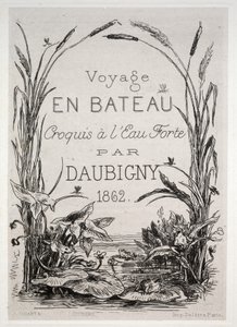 De boottocht door Charles Francois Daubigny